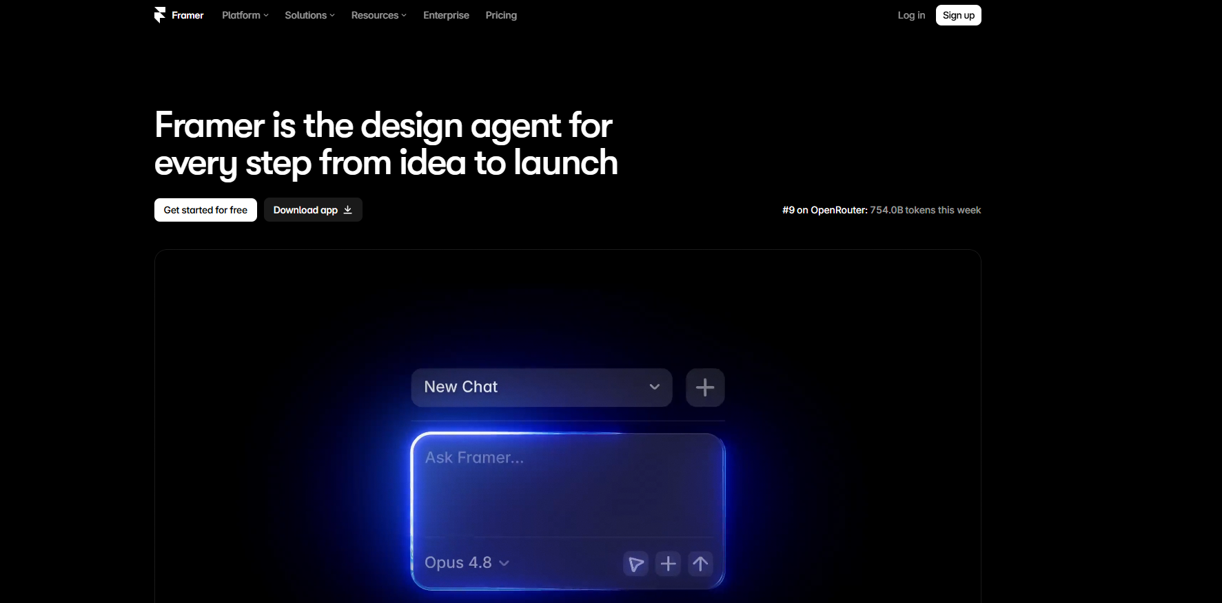 Framer AI - builder per siti web interattivi