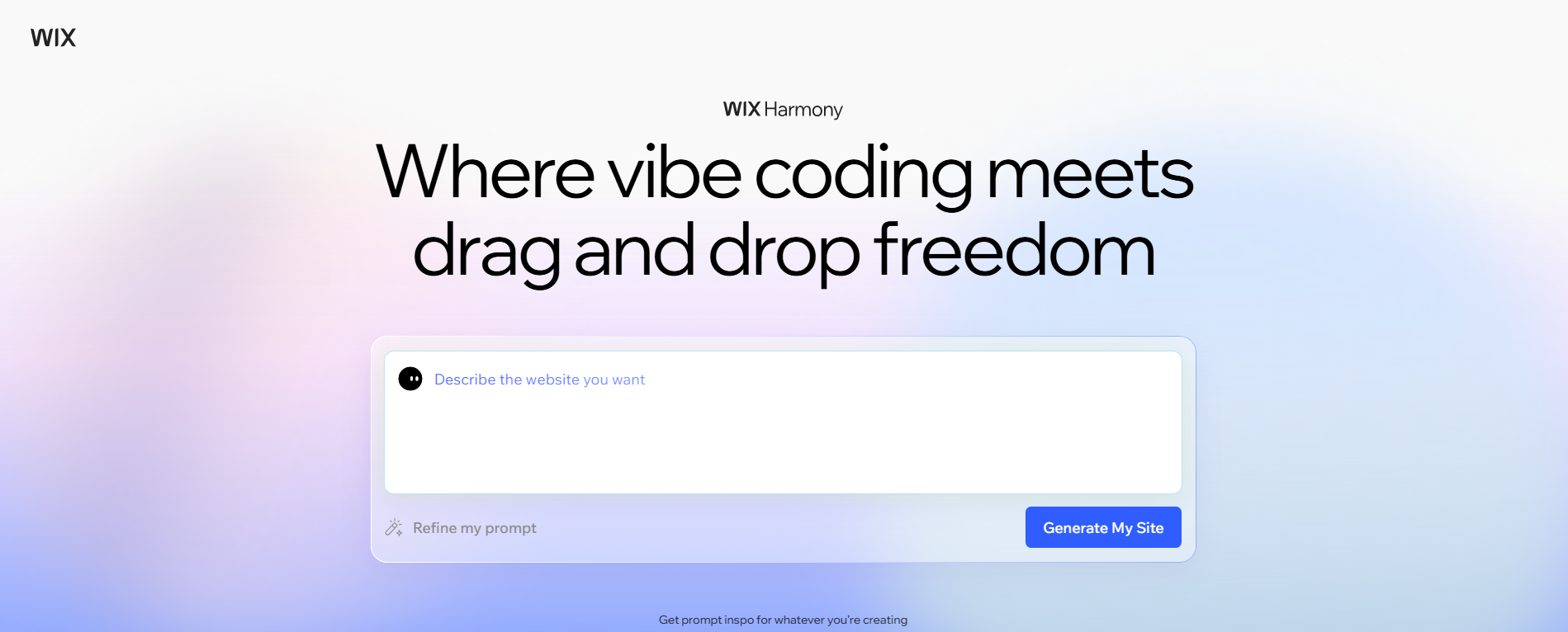 Wix Harmony - Artificial Design Intelligence