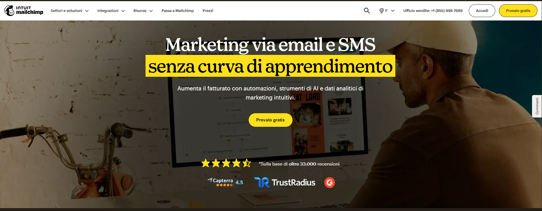 Mailchimp piano gratuito email marketing